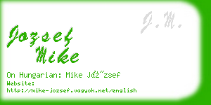 jozsef mike business card